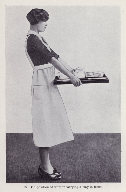 Illustrasjon for Posture in Housework (s/hv-bilde) av English Photographer