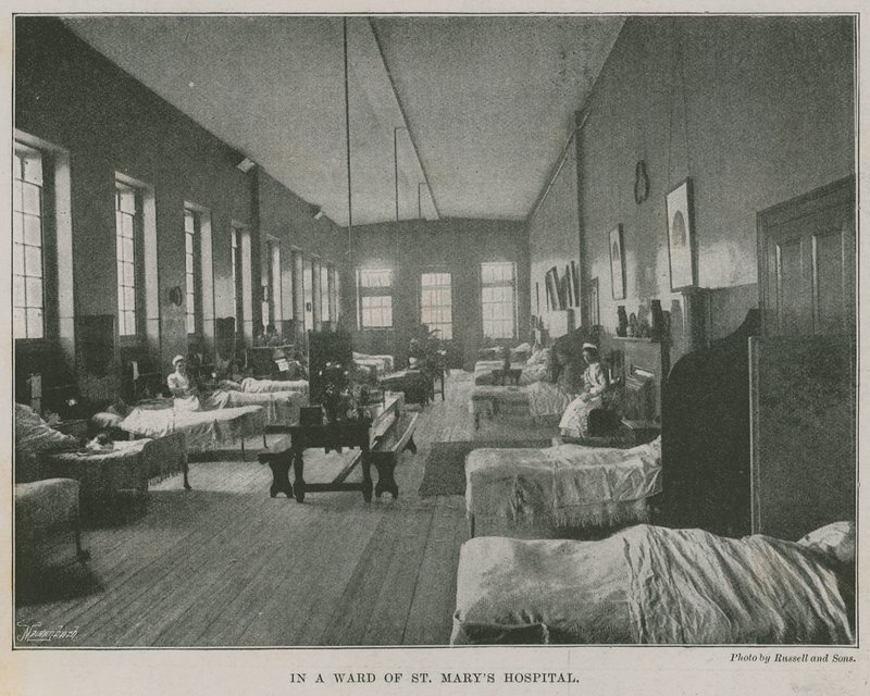 På en avdeling på St Marys Hospital, London av English Photographer