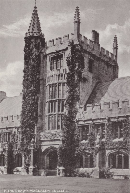 I Quadrangle Magdalen College av English Photographer