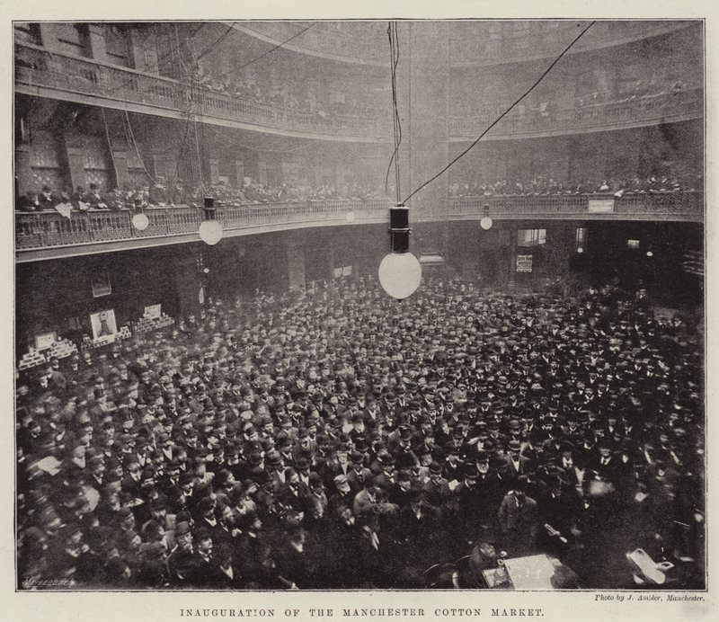 Innvielse av Manchester Cotton Market av English Photographer