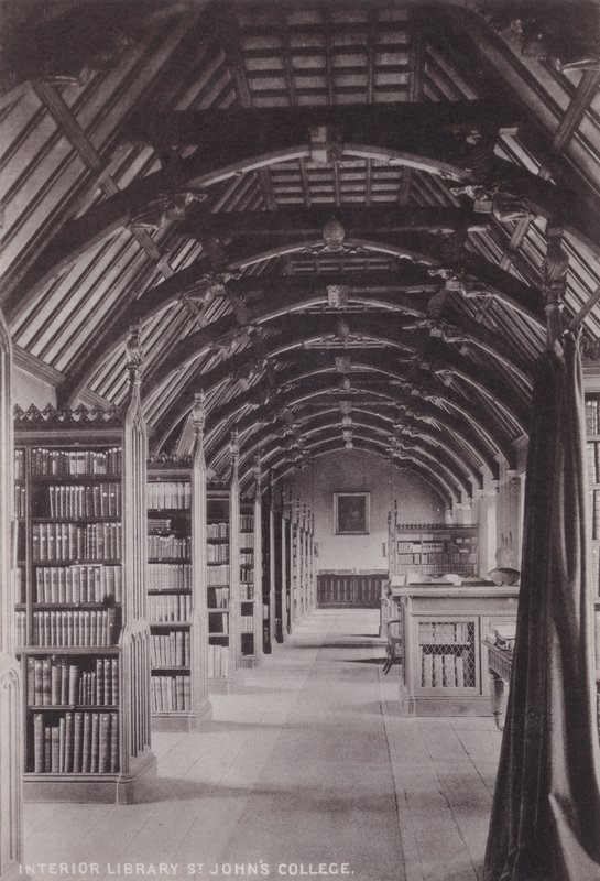 Interiørbibliotek St Johns College av English Photographer