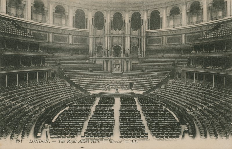 Interiør i Royal Albert Hall, London av English Photographer