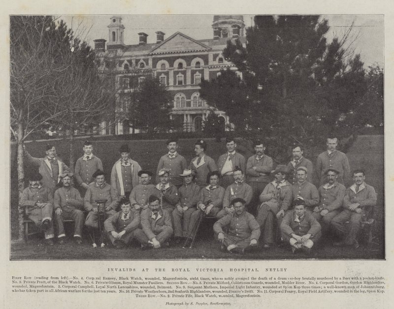 Invalider ved Royal Victoria Hospital, Netley av English Photographer