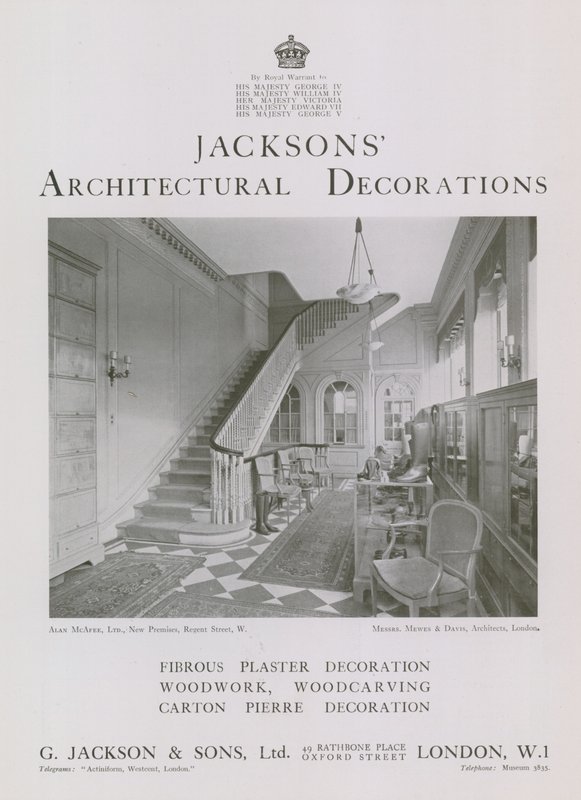 Jacksons arkitektoniske dekorasjoner av English Photographer
