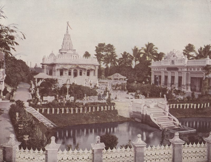 Jain Temple, Calcutta (farget bilde) av English Photographer