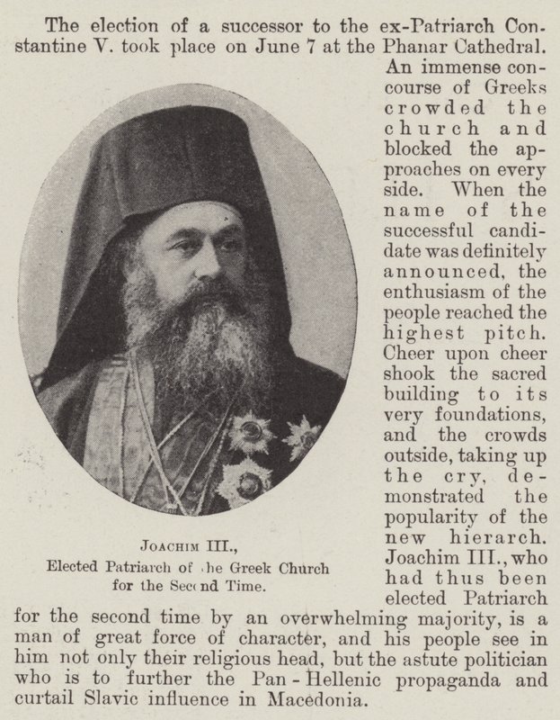 Joachim III, valgt til patriark av den greske kirken for andre gang av English Photographer