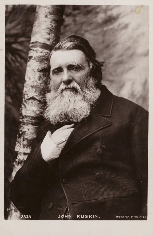 John Ruskin , engelsk forfatter, kunstkritiker, kunstner og samfunnstenker av English Photographer