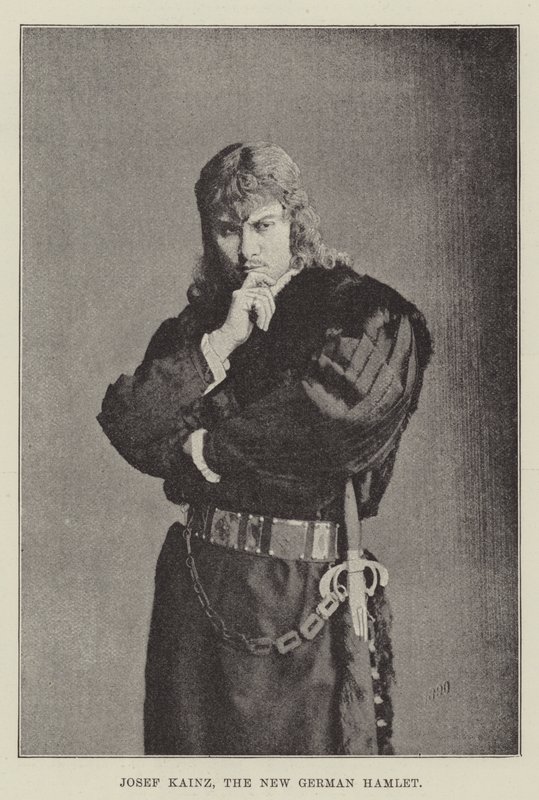 Josef Kainz, den nye tyske Hamlet av English Photographer
