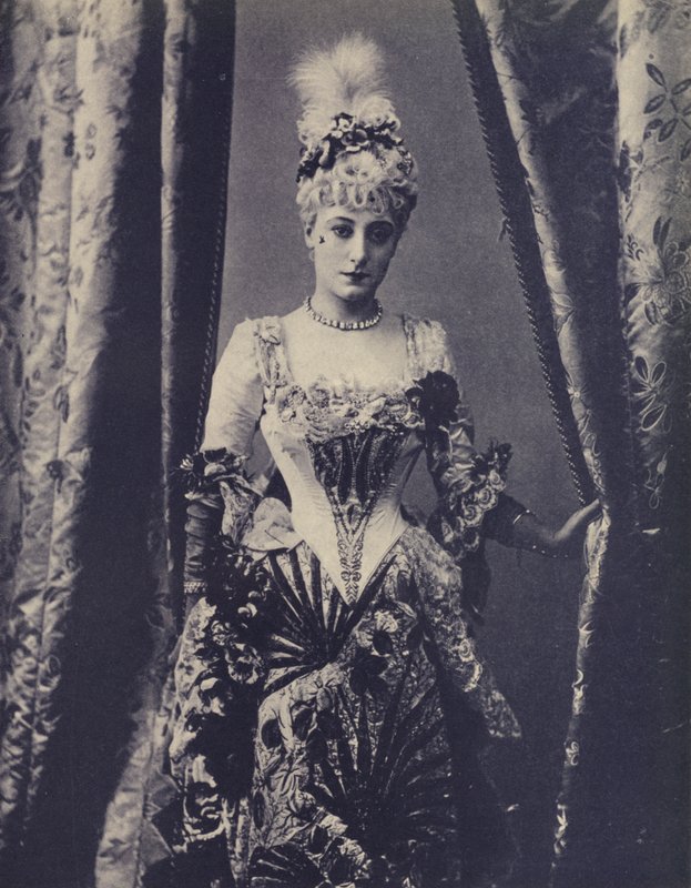 Kate Vaughan, engelsk Gaiety Theatre-skuespillerinne (s/hvitt-bilde) av English Photographer
