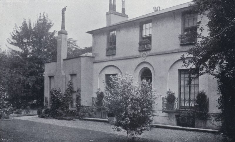 Keats' House, Lawnbank, Hampstead, hvor han skrev sin "Ode to the Nightingale" (s/hv-bilde) av English Photographer