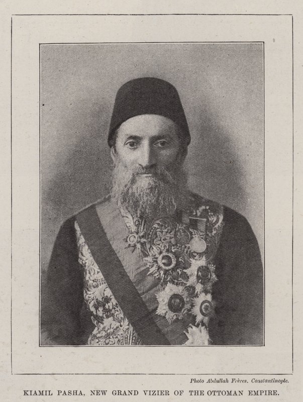 Kiamil Pasha, den nye storvesiren fra det osmanske riket av English Photographer