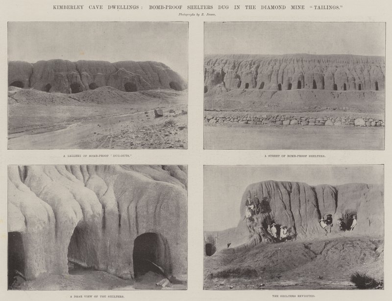 Kimberley Cave Dwellings, bombesikre tilfluktsrom gravd i Diamond Mine Tailings av English Photographer