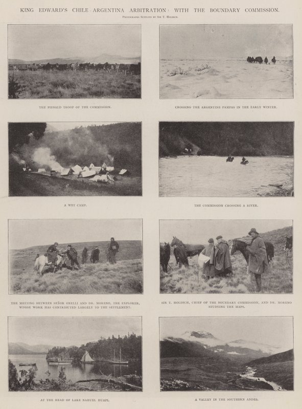 King Edwards Chile Argentina Voldgift, med grensekommisjonen av English Photographer