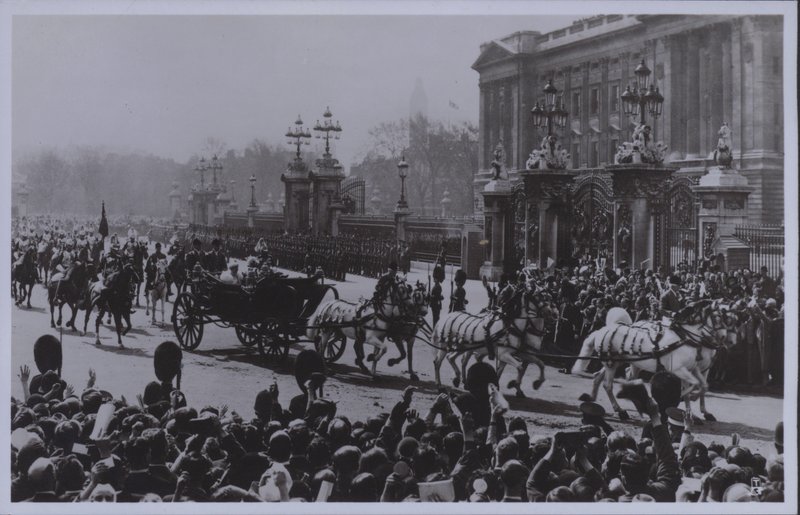 King George og Queen Marys jubileum (s/hvitt bilde) av English Photographer