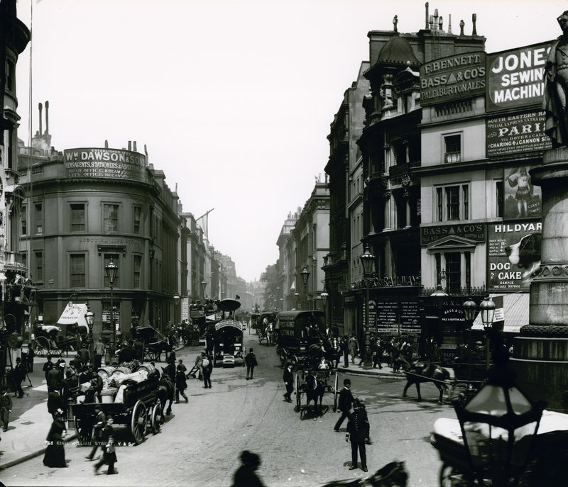 King William Street, London, fotografi av English Photographer