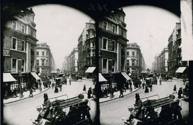King William Street, London, fotografi av English Photographer