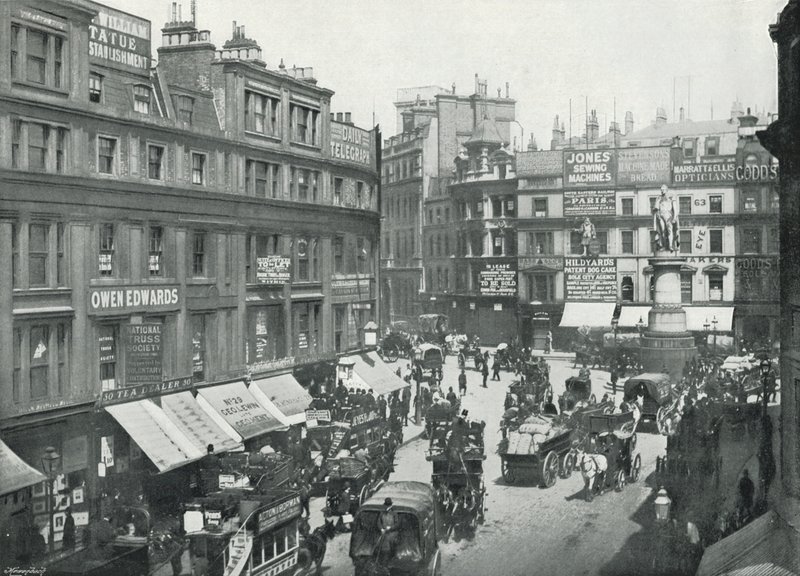 King William Street, Cannon Street End, som viser King William