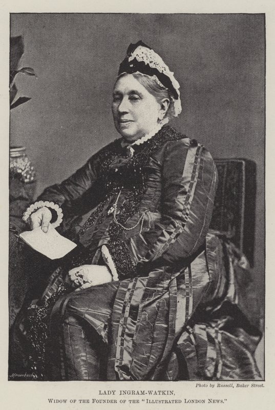 Lady Ingram-Watkin, enke etter grunnleggeren av Illustrated London News av English Photographer