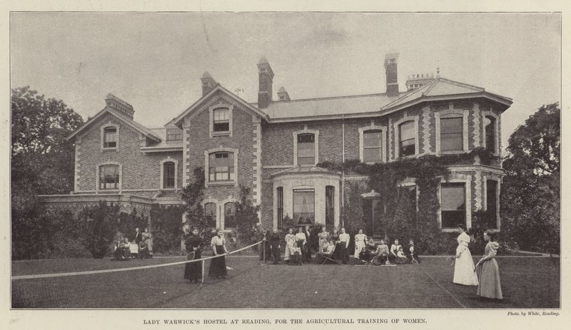 Lady Warwicks Hostel i Reading, for landbruksopplæring av kvinner av English Photographer