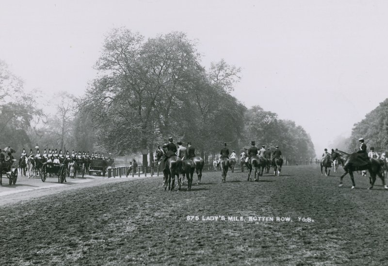 Ladys Mile, Rotten Row, Hyde Park, London av English Photographer