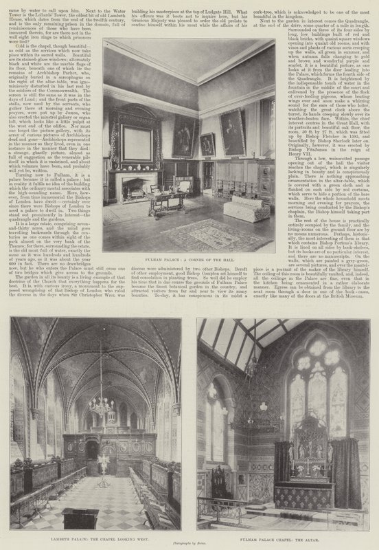 Lambeth og Fulham Palaces av English Photographer