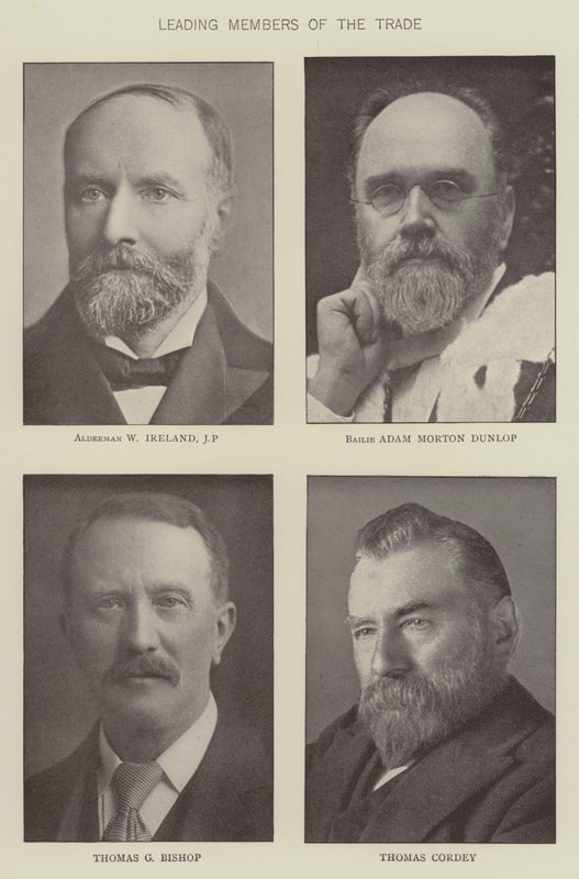 Ledende medlemmer av dagligvarehandelen (s/hvitt bilde) av English Photographer
