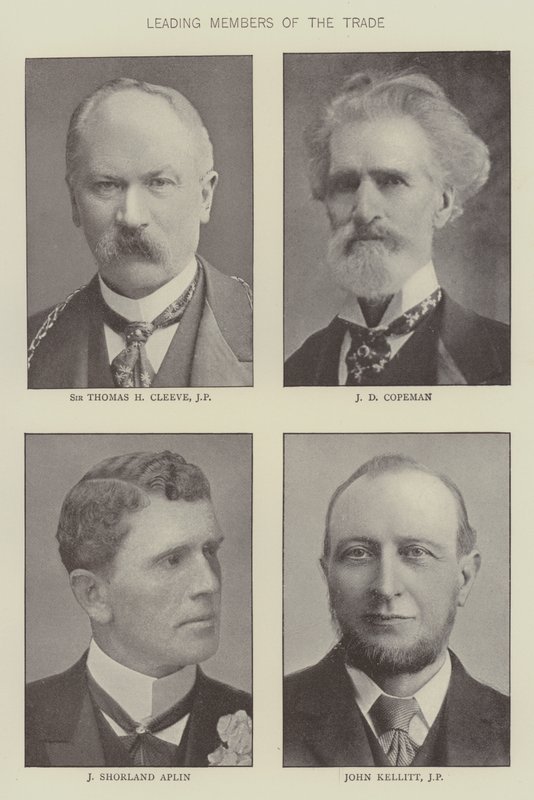Ledende medlemmer av kjøpmannsbransjen (s/h-foto) av English Photographer