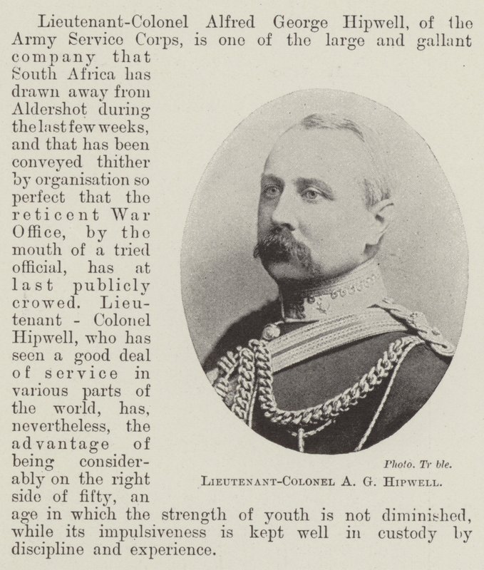 Oberstløytnant A G Hipwell av English Photographer