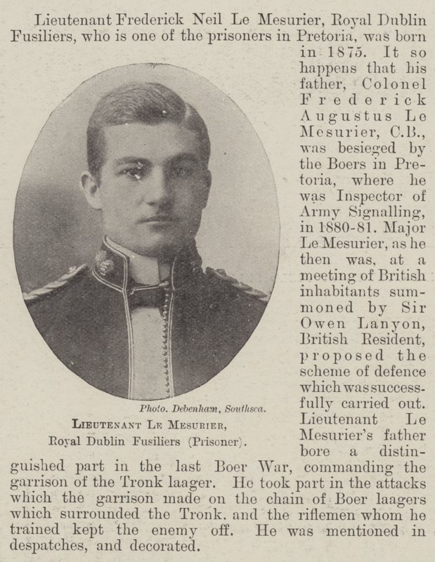 Løytnant Le Mesurier, Royal Dublin Fusiliers (fange) av English Photographer