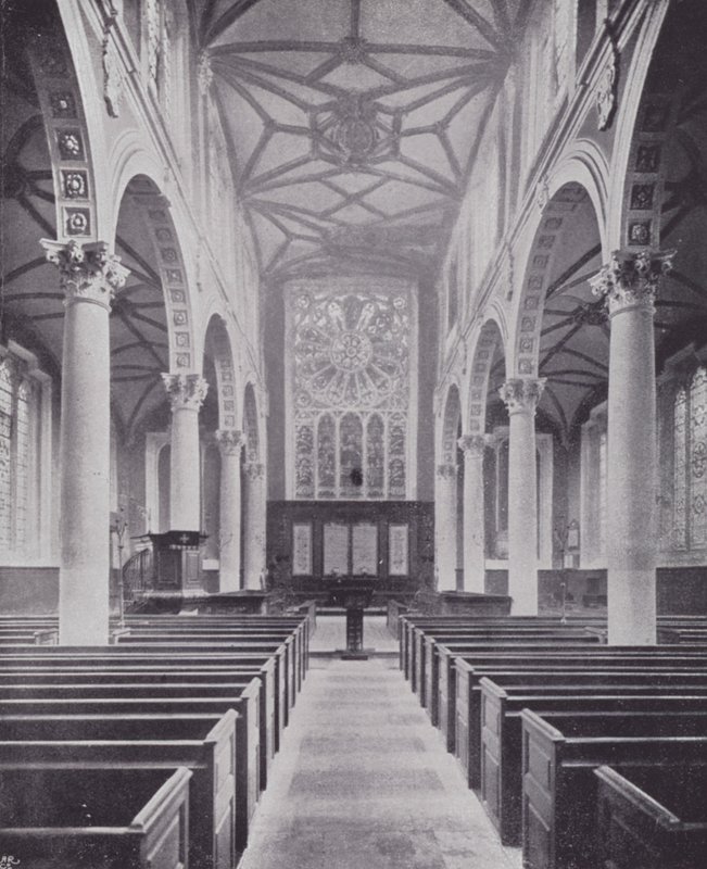 London City Churches: St Katherine Cree (s/hvitt bilde) av English Photographer