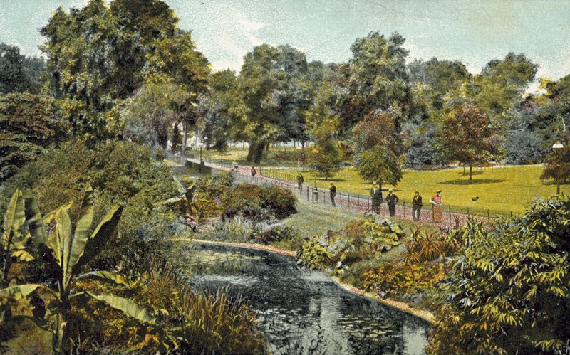 London, The Dell, Hyde Park (fargebilde) av English Photographer