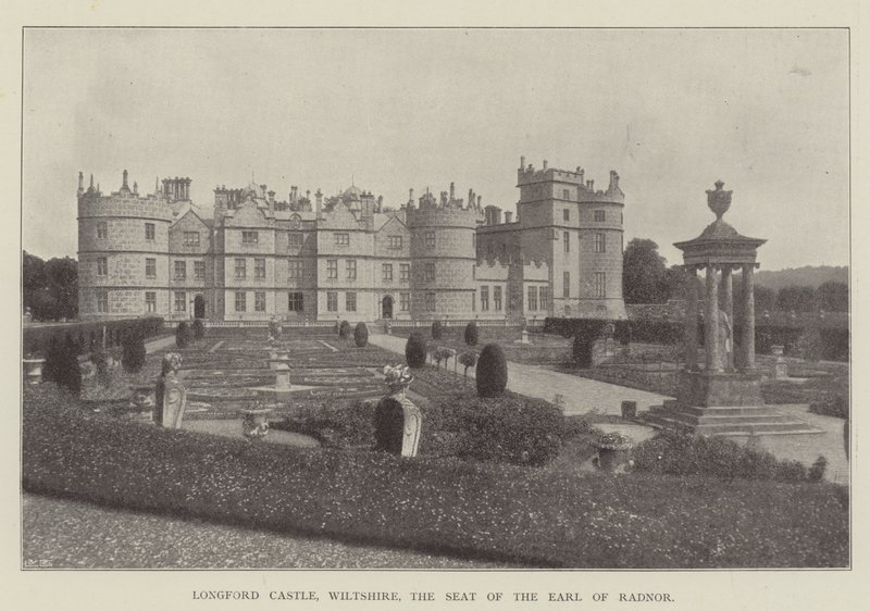Longford Castle, Wiltshire, setet til jarlen av Radnor av English Photographer