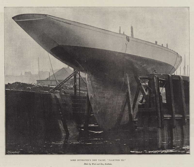 Lord Dunravens New Yacht, Valkyrie III av English Photographer