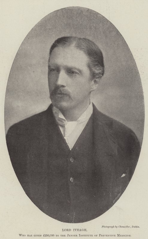 Lord Iveagh, som har gitt 250 000 pund til Jenner Institute of Preventive Medicine av English Photographer
