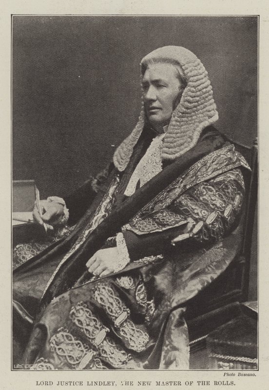 Lord Justice Lindley, The New Master of the Rolls av English Photographer