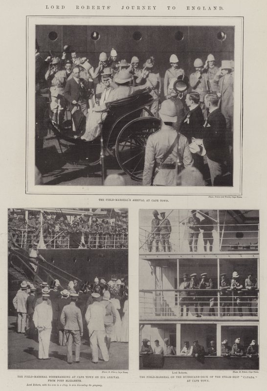 Lord Roberts reise til England av English Photographer