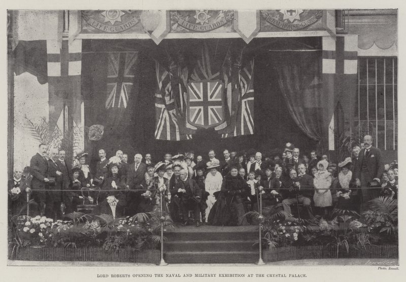 Lord Roberts åpner Naval and Military Exhibition på Crystal Palace av English Photographer