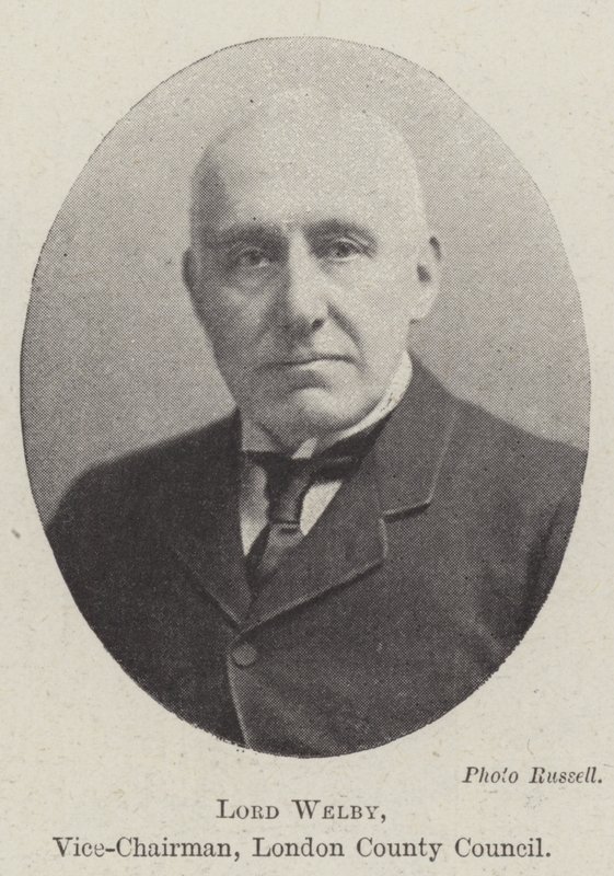 Lord Welby, nestleder, London County Council av English Photographer
