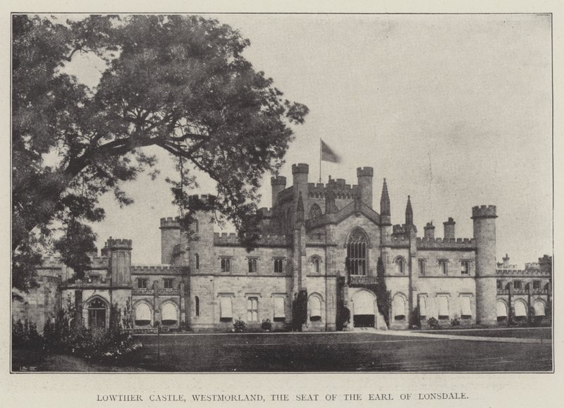 Lowther Castle, Westmorland, setet til jarlen av Lonsdale av English Photographer