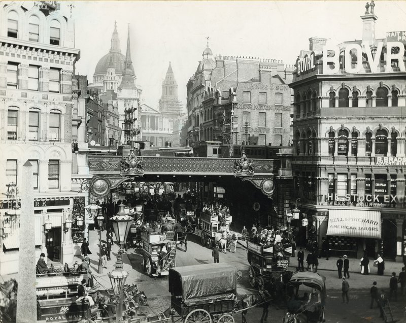 Ludgate Circus, London, ca 1900 av English Photographer