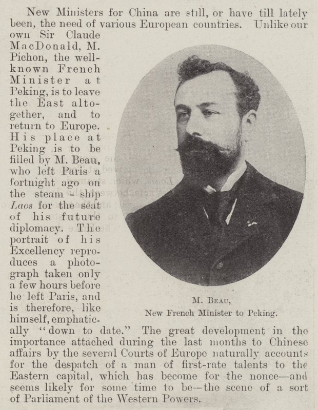 M Beau, ny fransk minister til Peking av English Photographer