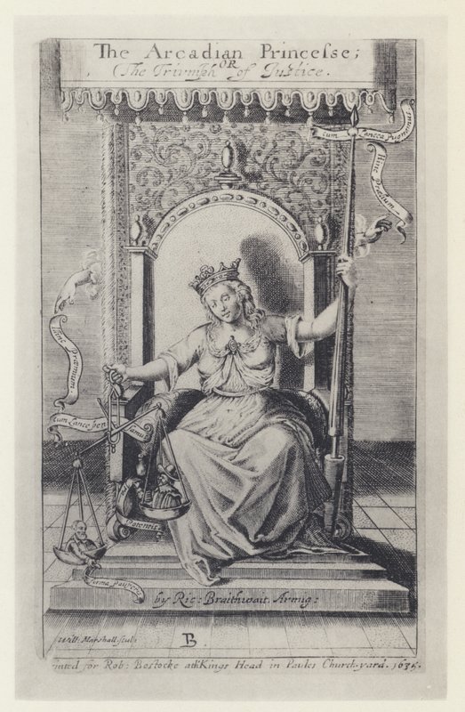 M Silesio, The Arcadian Princess, Tr R Brathwait, T Harper for Bostocke 1635 (s/hvitt-bilde) av English Photographer