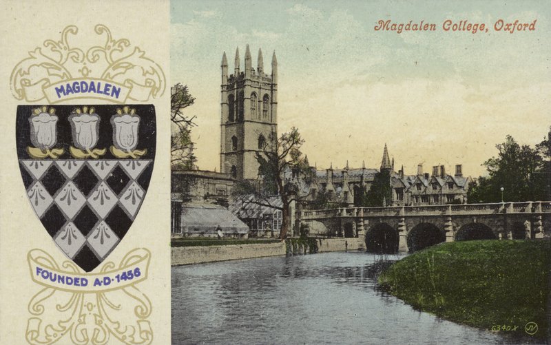Magdalen College, Oxford (fargebilde) av English Photographer