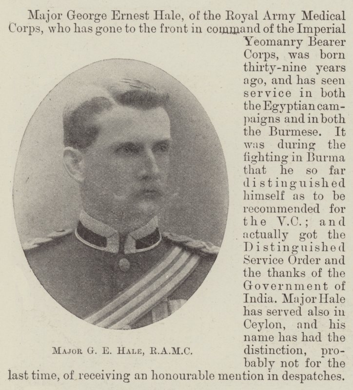 Major GE Hale, RAMC av English Photographer