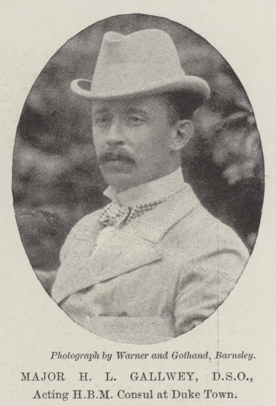 Major H L Gallwey, DSO, fungerende HBM-konsul i Duke Town av English Photographer
