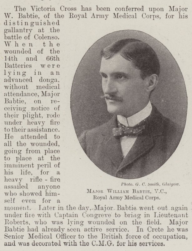 Major William Babtie, VC, Royal Army Medical Corps av English Photographer