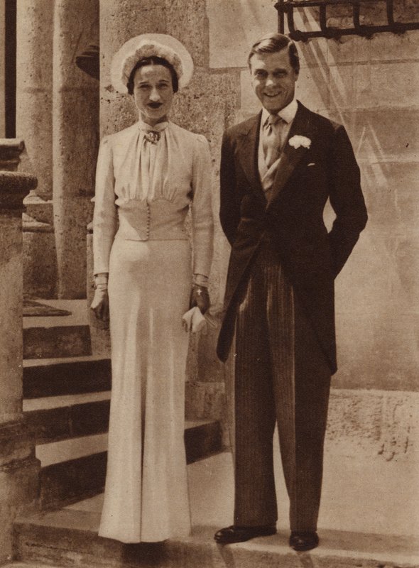 Vielse av hertugen av Windsor med fru Simpson på Chateau de Cande, Monts, 3. juni 1937 av English Photographer