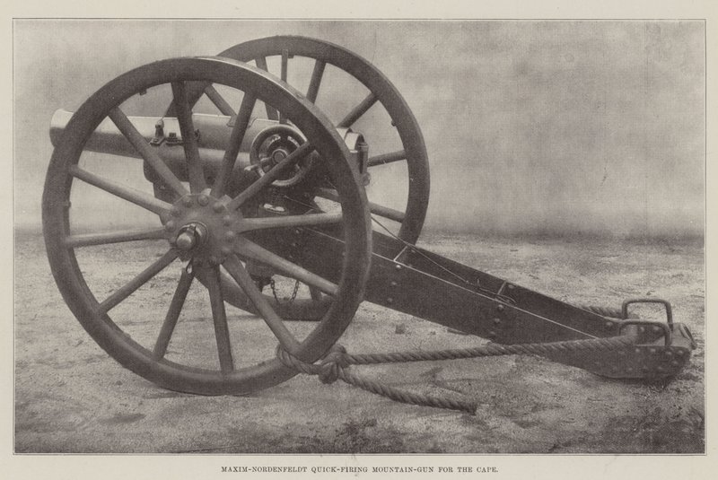 Maxim-Nordenfeldt Quick-Firing Mountain-gun for Kapp av English Photographer