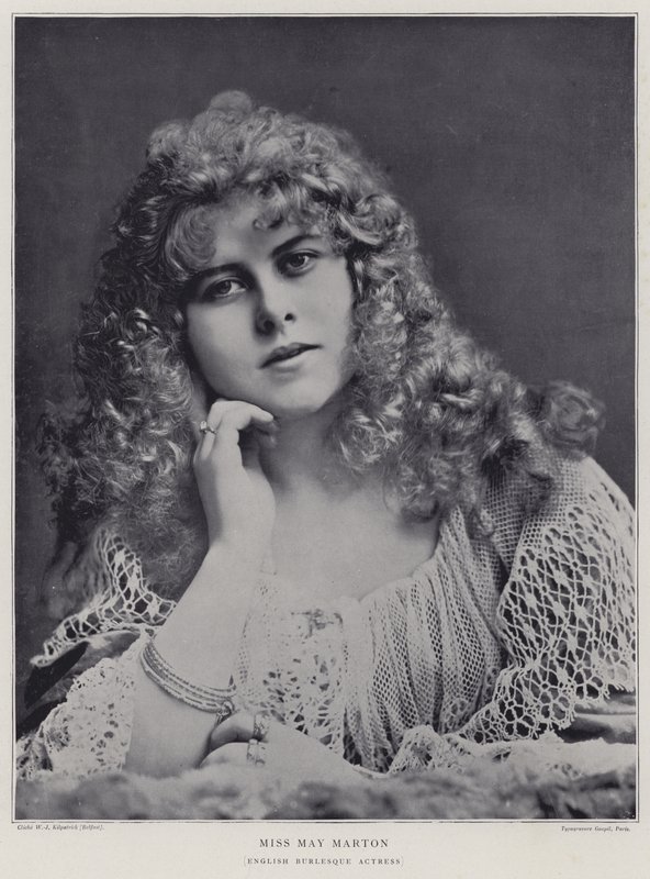 May Marton , engelsk burlesk skuespillerinne av English Photographer
