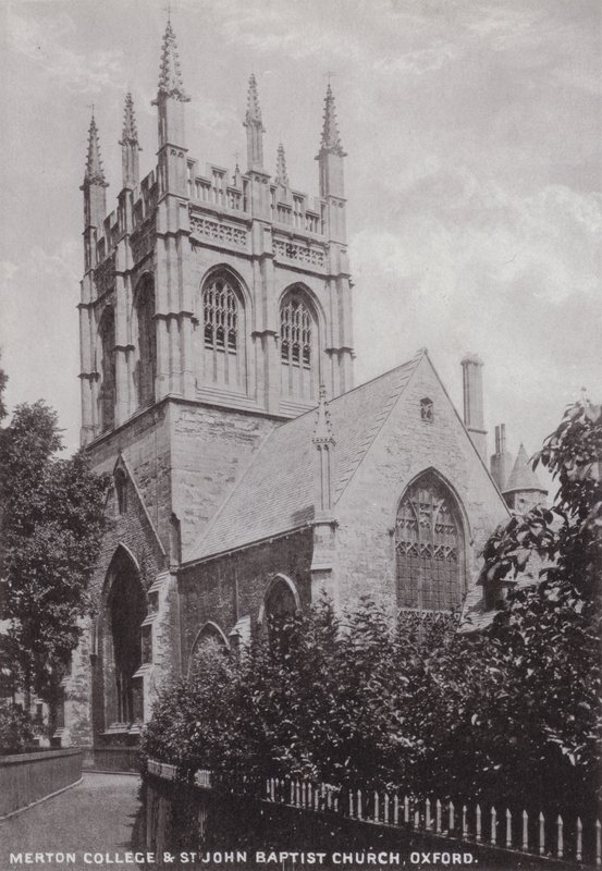 Merton College og St John Baptist Church, Oxford av English Photographer